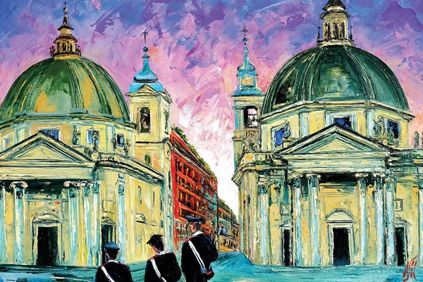 Natasha Mylius: Piazza del Popolo by Natasha Mylius