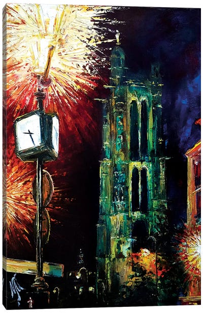 Saint Jacques Tower Canvas Art Print - Natasha Mylius
