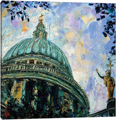St. Paul's Cathedral Canvas Art Print - Dome Art