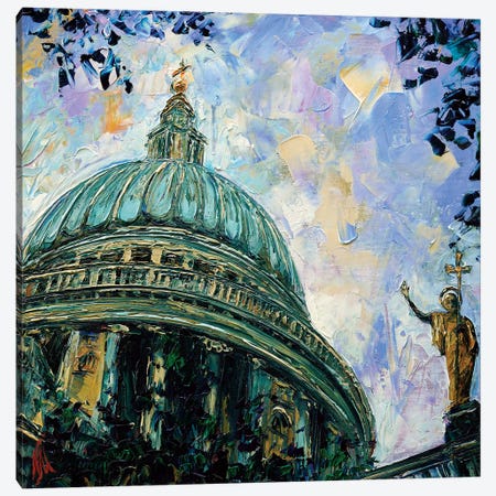 St. Paul's Cathedral Canvas Print #NMY48} by Natasha Mylius Canvas Art