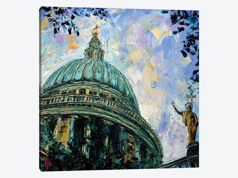 St. Paul's Cathedral by Natasha Mylius 1-piece Canvas Art Print