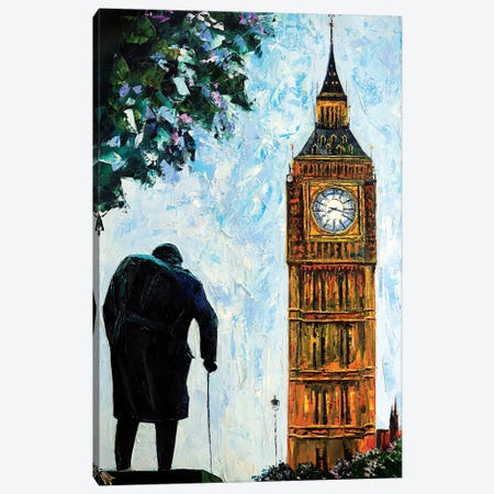 Big Ben Canvas Print #NMY4} by Natasha Mylius Canvas Artwork