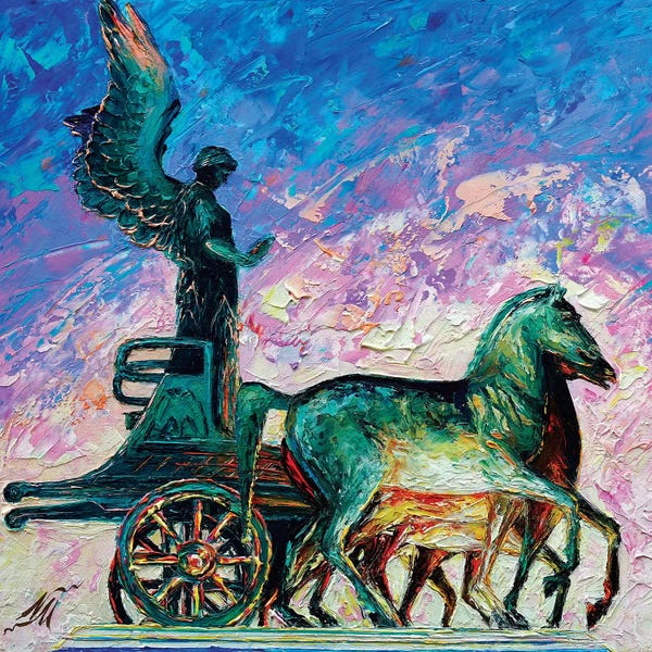 Carriages & Wagons: Quadriga della Vittoria At Vittoriano by Natasha Mylius