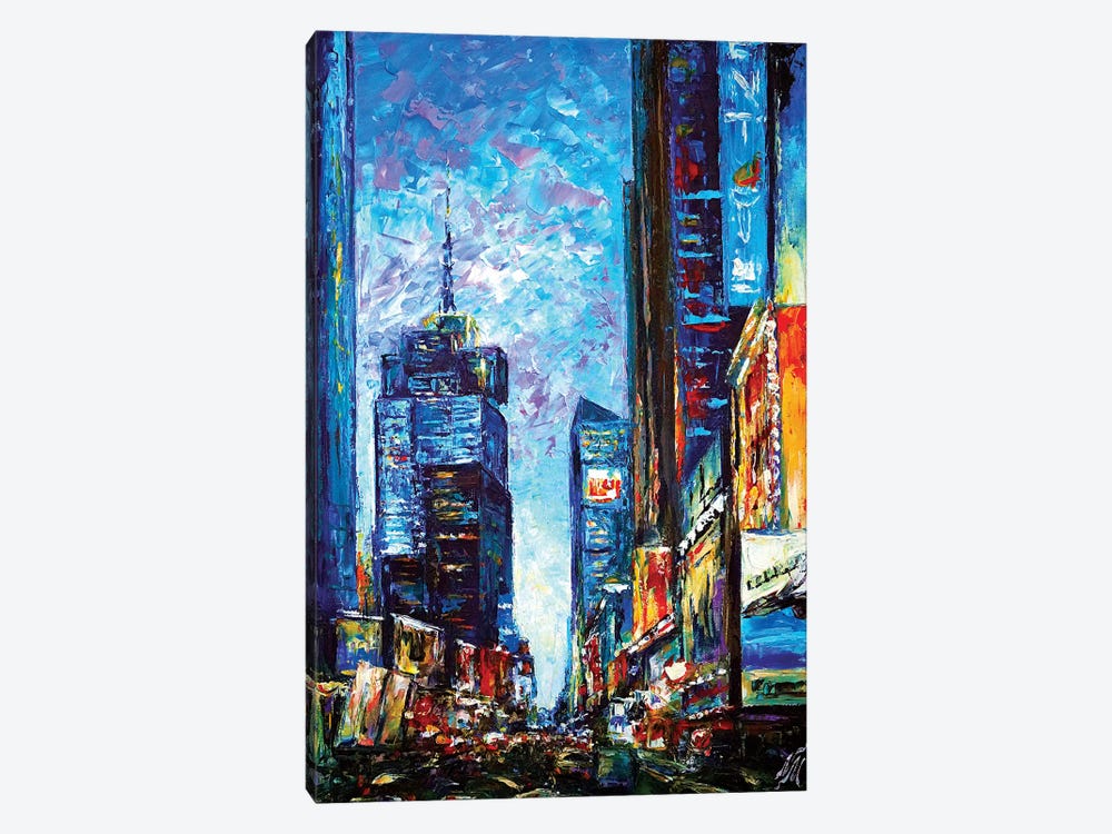 Times Square by Natasha Mylius 1-piece Canvas Art Print
