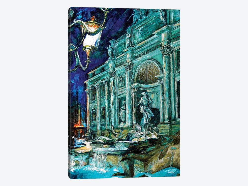 Trevi Fountain by Natasha Mylius 1-piece Canvas Art