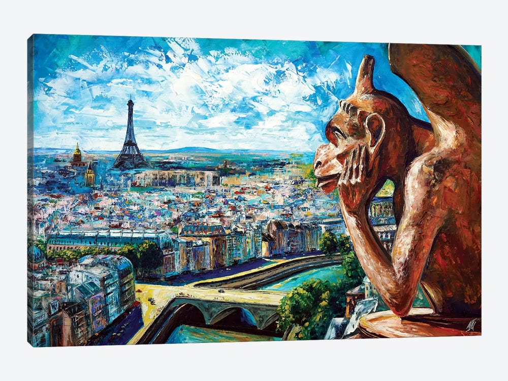 View From Notre Dame by Natasha Mylius 1-piece Canvas Art