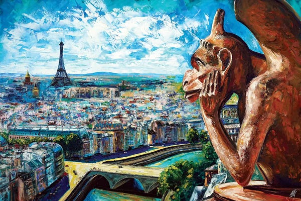 Towers: View From Notre Dame by Natasha Mylius