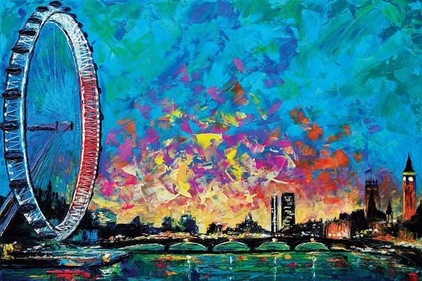 Natasha Mylius: View With London Eye by Natasha Mylius
