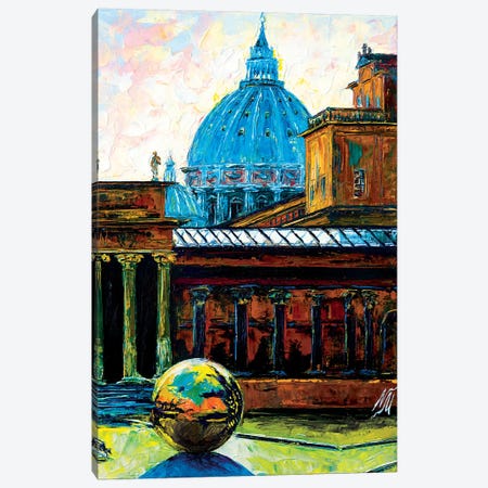Sphere Within A Sphere At The Pigna Rome Canvas Print #NMY71} by Natasha Mylius Art Print