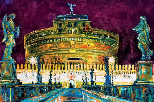 Natasha Mylius: St. Angelo Bridge, Rome by Natasha Mylius