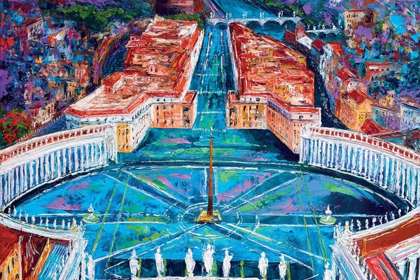 Natasha Mylius: St. Peter's Square, Rome by Natasha Mylius