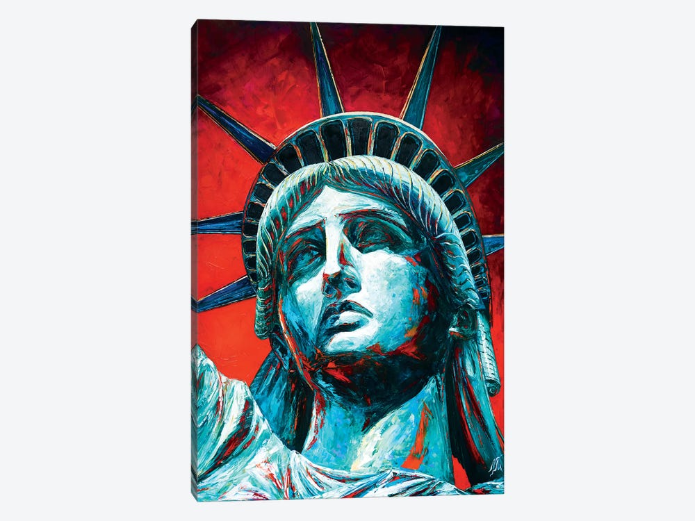 Statue Of Liberty Crown by Natasha Mylius 1-piece Canvas Art Print
