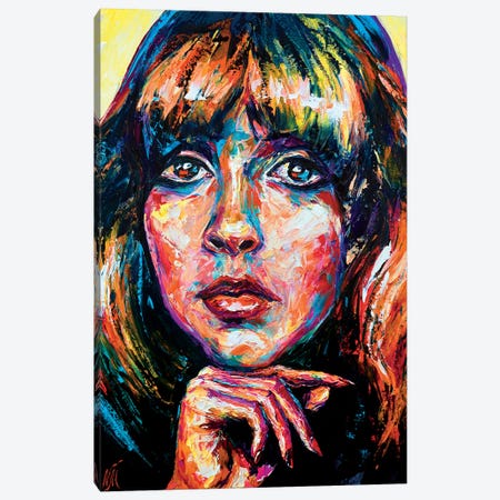 Stevie Nicks Canvas Print #NMY76} by Natasha Mylius Canvas Art