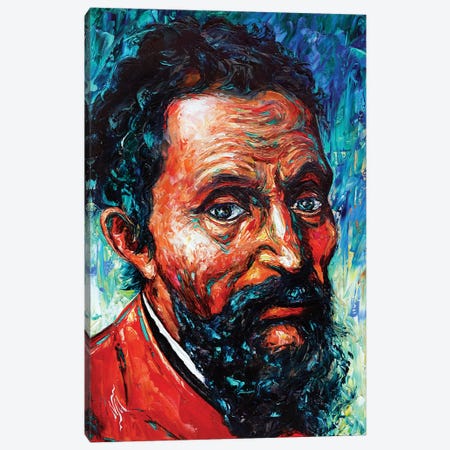 Michelangelo Canvas Print #NMY81} by Natasha Mylius Canvas Wall Art