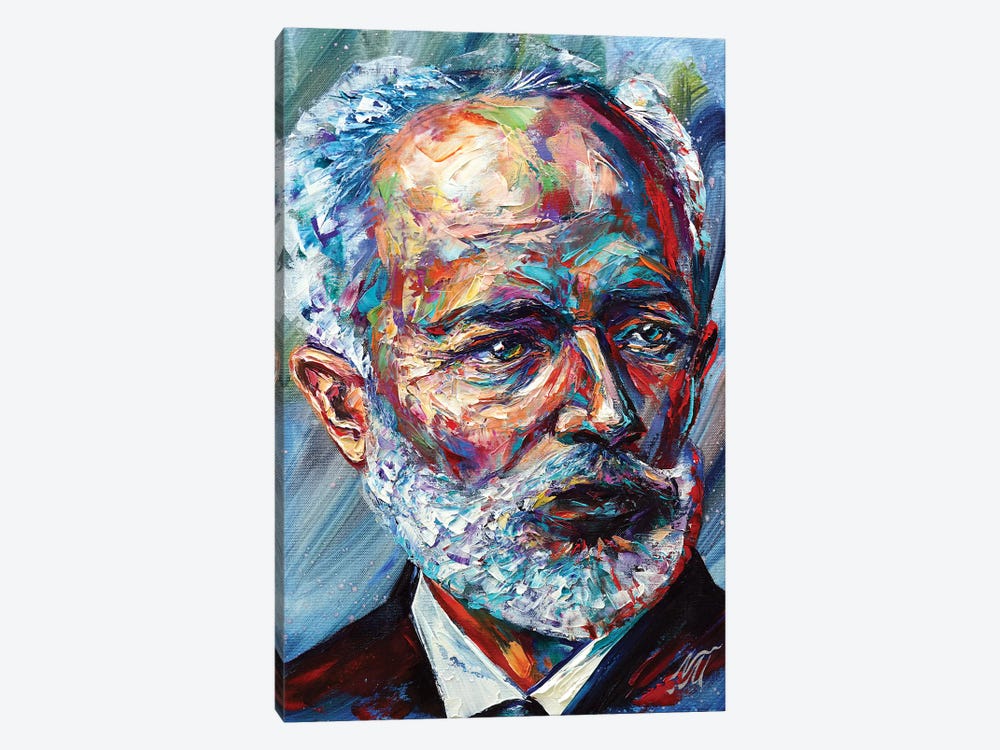 Pyotr Ilyich Tchaikovsky by Natasha Mylius 1-piece Canvas Wall Art