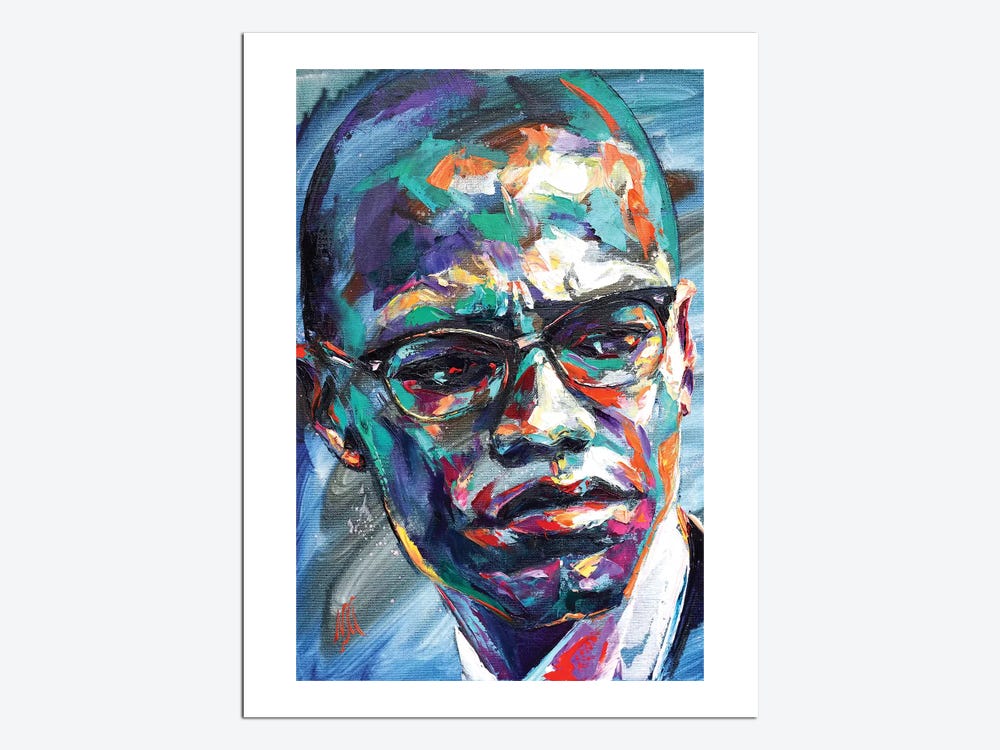 1000px x 750px - Malcolm X Canvas Print by Natasha Mylius | iCanvas