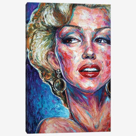 Marilyn Monroe Canvas Print #NMY87} by Natasha Mylius Canvas Art Print