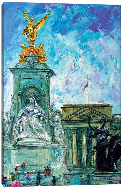 Buckingham Palace Canvas Art Print - Sculpture & Statue Art