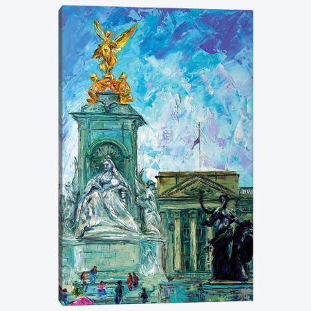 Buckingham Palace Canvas Print #NMY8} by Natasha Mylius Art Print