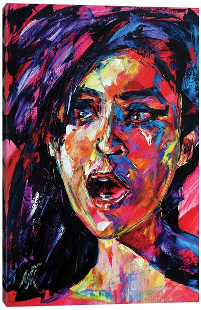 Amy Winehouse Canvas Art Print - Natasha Mylius