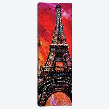 Eiffel Tower Canvas Print #NMY94} by Natasha Mylius Canvas Art