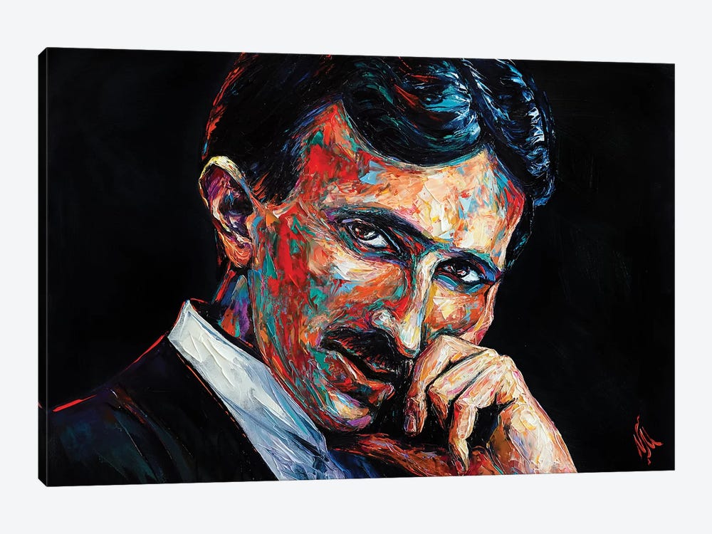 Nikola Tesla by Natasha Mylius 1-piece Art Print