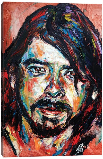 Dave Grohl Canvas Art Print - Foo Fighters