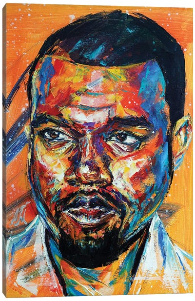 Kanye West Canvas Art Print - Natasha Mylius