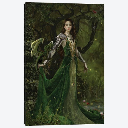 Astranai The Queen Of Fate Canvas Print #NNE10} by Nene Thomas Canvas Print