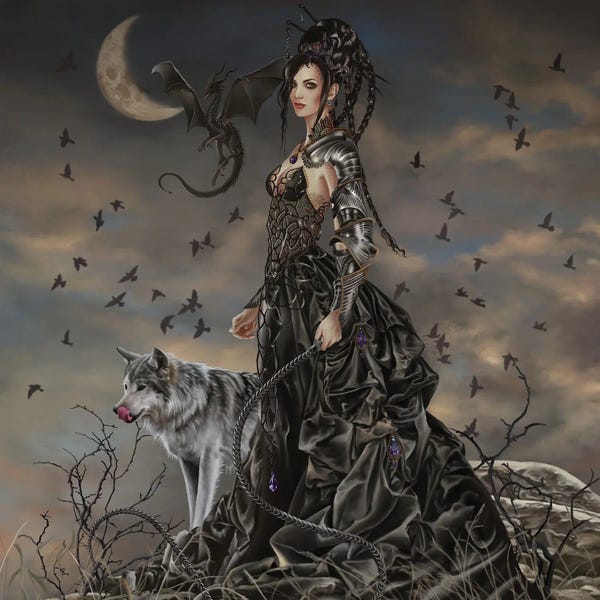 Goth Art: Bella Square Format by Nene Thomas