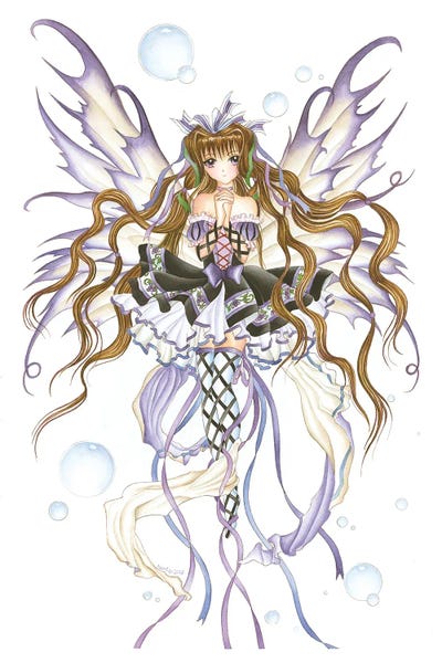 Fairies: Burgundy Wine by Nene Thomas