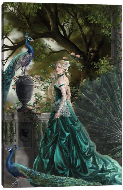 Emerald Hawthorne Canvas Art Print - Peacock Art