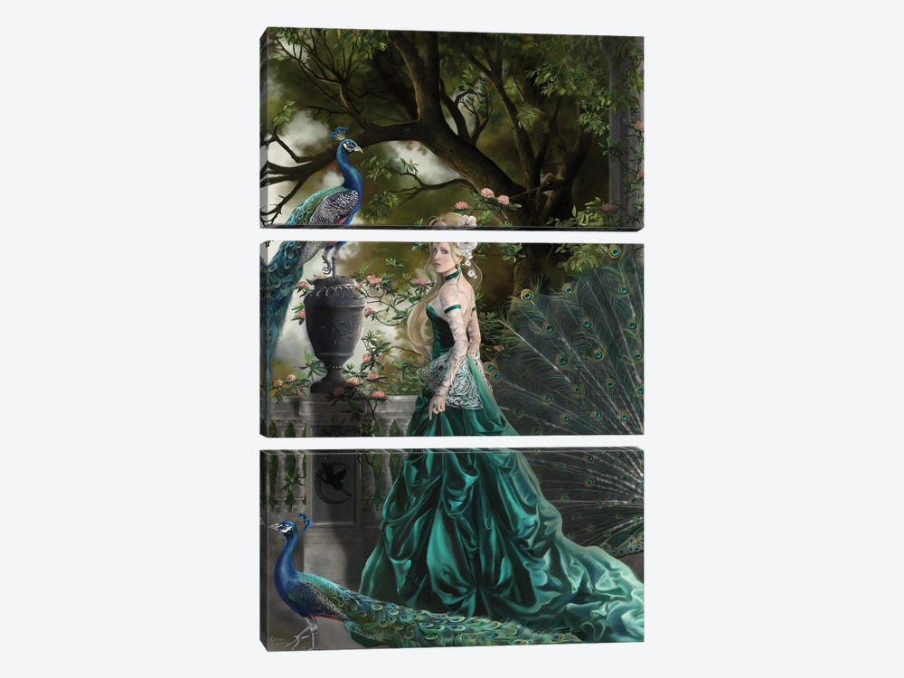 Emerald Hawthorne by Nene Thomas 3-piece Canvas Artwork