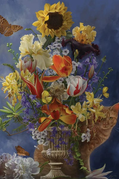 Tulips: Gold Still Life by Nene Thomas