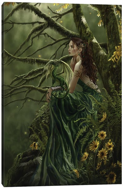 Queen Of Fate Canvas Art Print - Mythological Figures