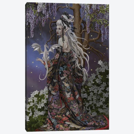 Queen Of Havok - Kimono Canvas Print #NNE69} by Nene Thomas Canvas Wall Art