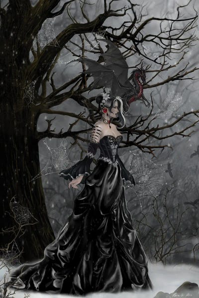 Goth Art: Queen Of Shadows by Nene Thomas