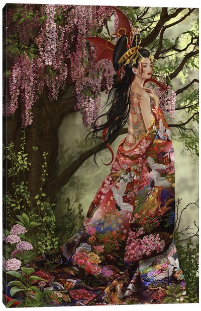 Silk Canvas Art Print - Chinese Culture