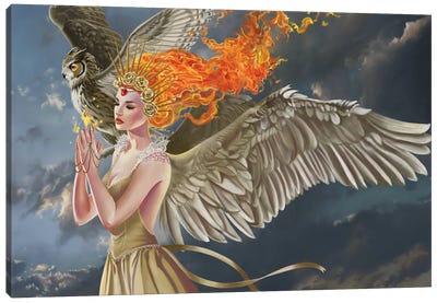 Spirit Of Flame Canvas Art Print - Nene Thomas