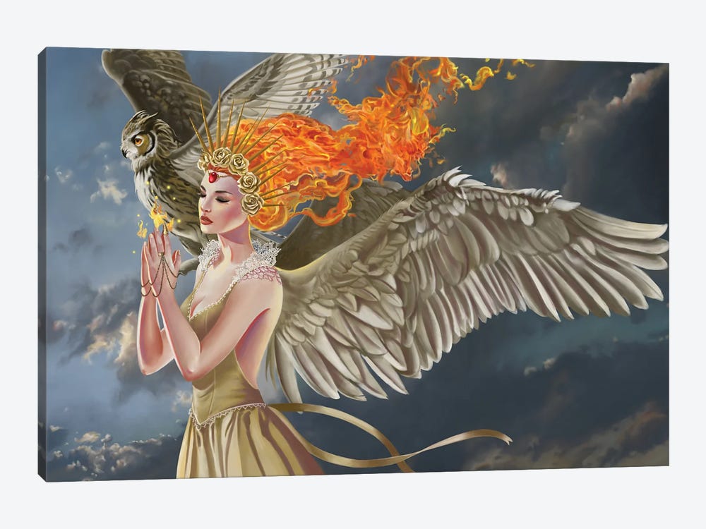 Spirit Of Flame by Nene Thomas 1-piece Canvas Art Print