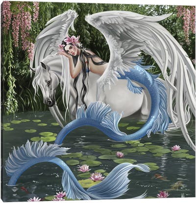 Still Waters Canvas Art Print - Fairy Art