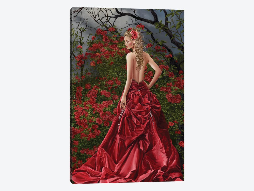 Taisin Red 1-piece Canvas Print