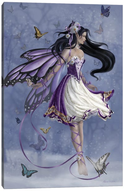 Violet Melody Canvas Art Print - Fairy Art