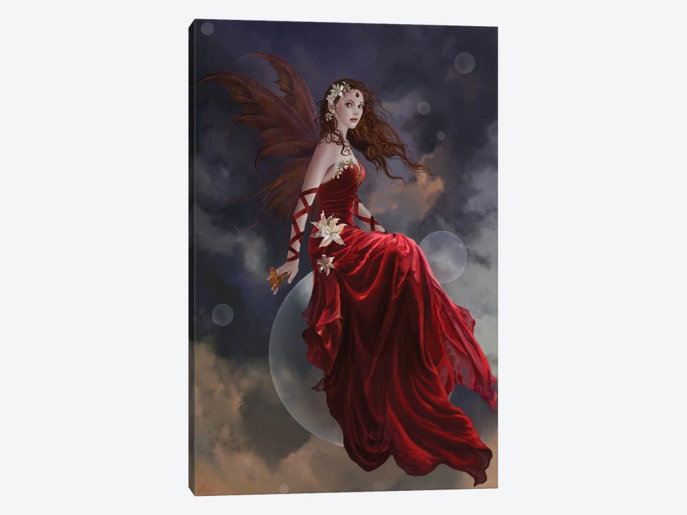 Crimson Lily by Nene Thomas 1-piece Canvas Art Print