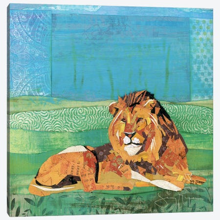 Lion King Canvas Print #NNM11} by Jenny McGee Art Print