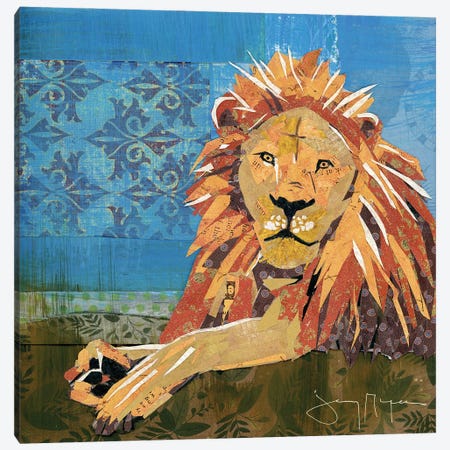 Lion Pride Canvas Print #NNM12} by Jenny McGee Canvas Art Print