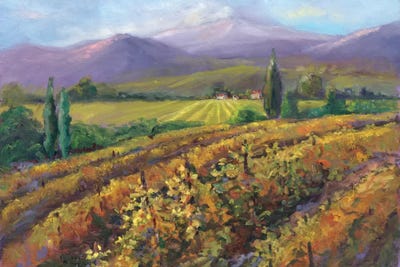Vineyard Tapestry I Canvas Wall Art by Nanette Oleson | iCanvas