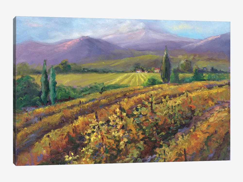 Vineyard Tapestry I by Nanette Oleson 1-piece Canvas Art