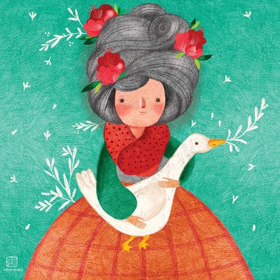 Feathered Embrace by Nasim Norouzi art print