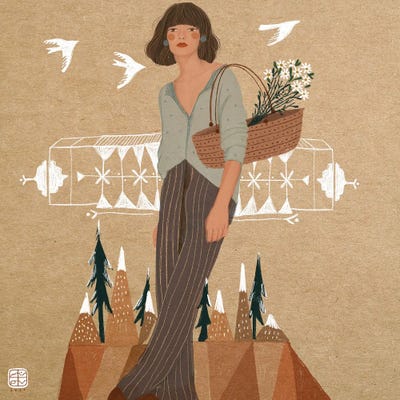 Serenity Of Self by Nasim Norouzi framed wall art